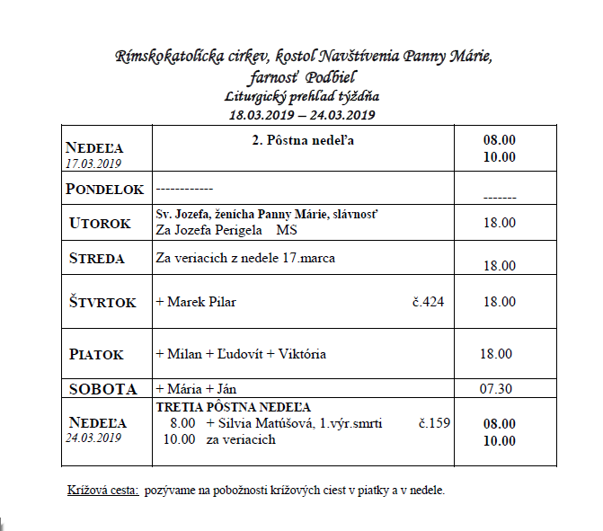 farské oznamy